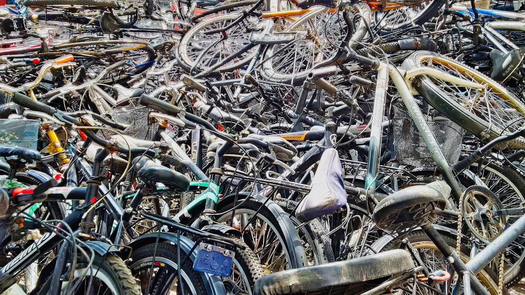 Stapel fietsen