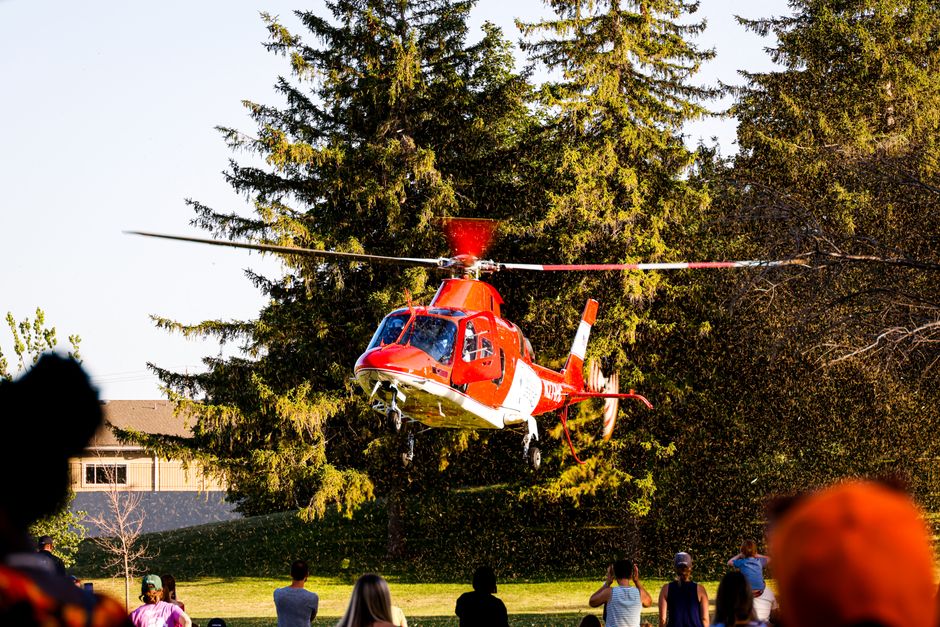 Traumahelikopter ingezet voor medische noodsituatie op fietsviaduct Sportpad